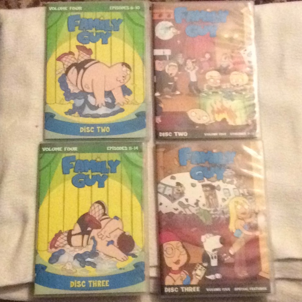 Family Guy lot Of Four DVD’s